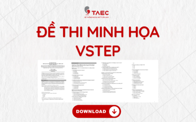 Đề thi minh họa VSTEP định dạng đề thi đánh giá năng lực tiếng Anh bậc 3 đến bậc 5