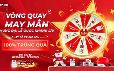 VÒNG QUAY MAY MẮN MỪNG ĐẠI LỄ 2/9 – SĂN AIRPOD 4 CÙNG TAEC