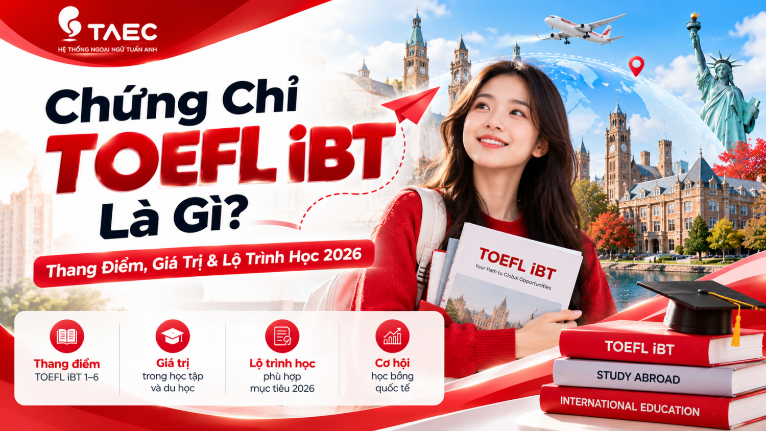 Chứng Chỉ TOEFL iBT Là Gì? Thang Điểm, Giá Trị Và Lộ Trình Học 2026